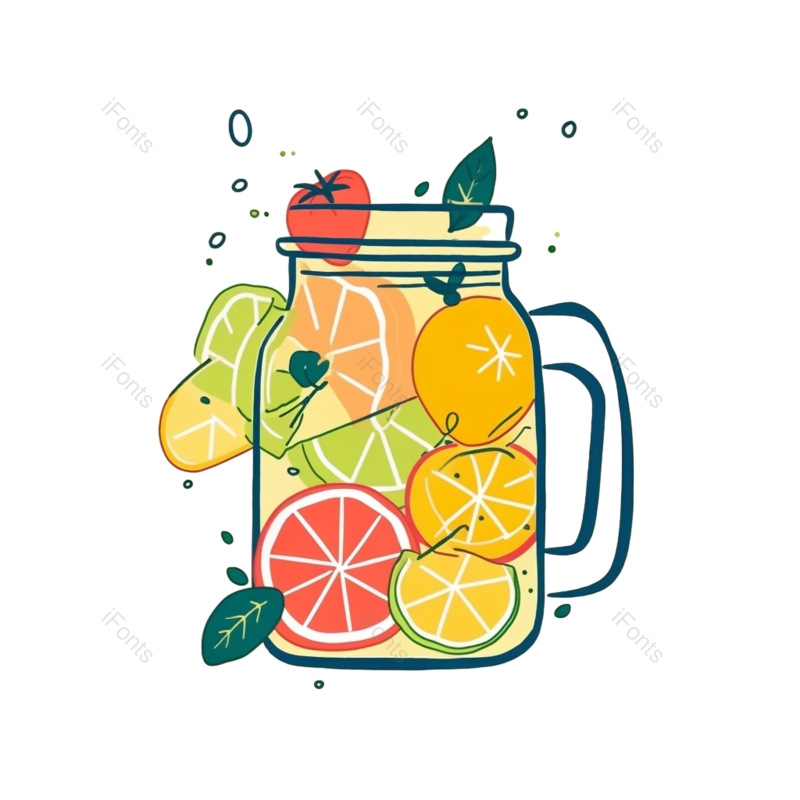 插图图片,清新元素,清爽PNG,夏天免抠素材